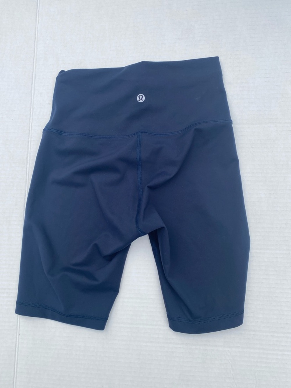lululemon athletica Navy High-Rise Bike Shorts with Center Logo